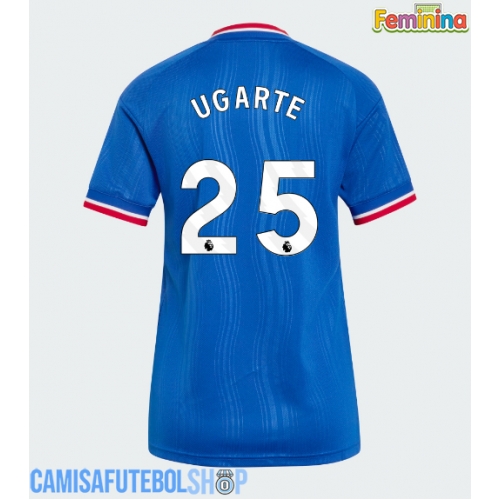 Camisa de time de futebol Manchester United Manuel Ugarte #25 Replicas 2º Equipamento Feminina 2026-27 Manga Curta
